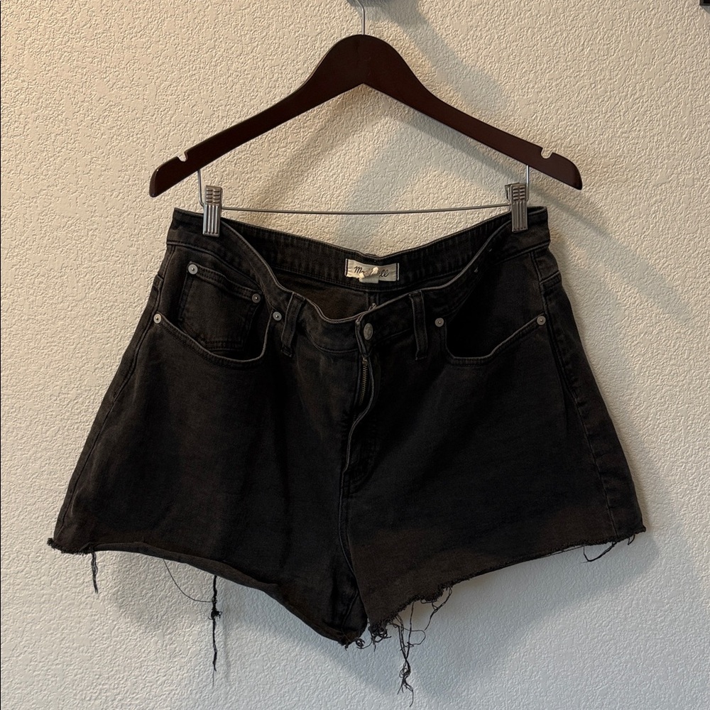 Madewell Black Jean Shorts